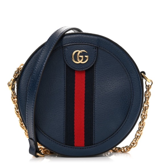 Gucci Handbags - Gucci Ophidia Round Shoulder Bag Blue